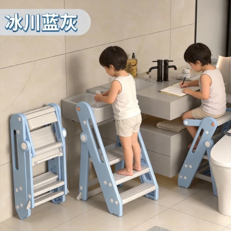 

Adjustable Height Foldable Learning Tower for Kids, Step Stool for Hand Washing & Learning
