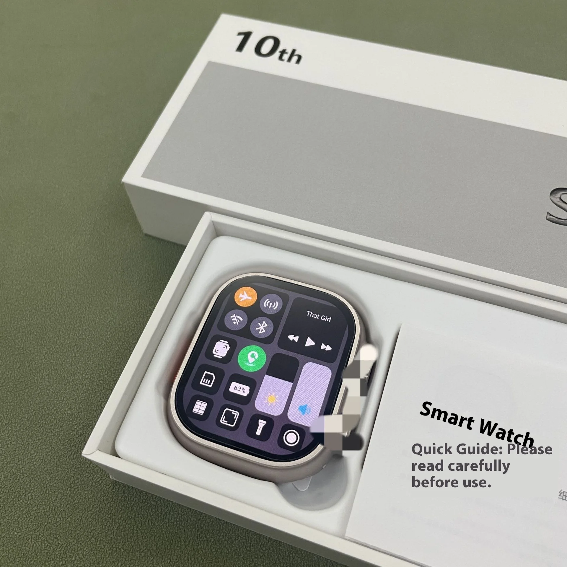 Luxury smartwatch with high definition camera application control multi-function wearable device