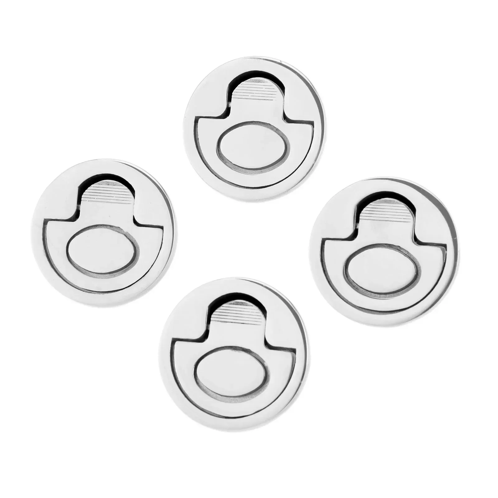 4Pcs Boat Marine 316 Stainless Steel Round 50mm 2