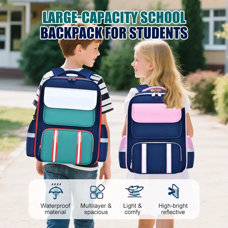 Hot Primary School Students Backpack Spine Protection Reduced Burden Backpack Large Capacity High Quality Children Birthday Gift