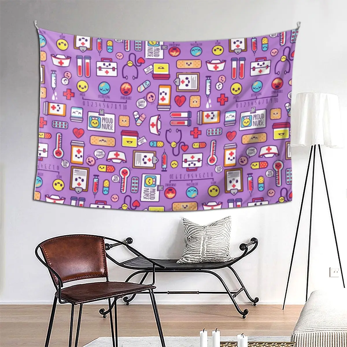 

Nurse Tools Tapestry Art Wall Hanging Aesthetic Home Decor Tapestries for Living Room Bedroom Dorm Room