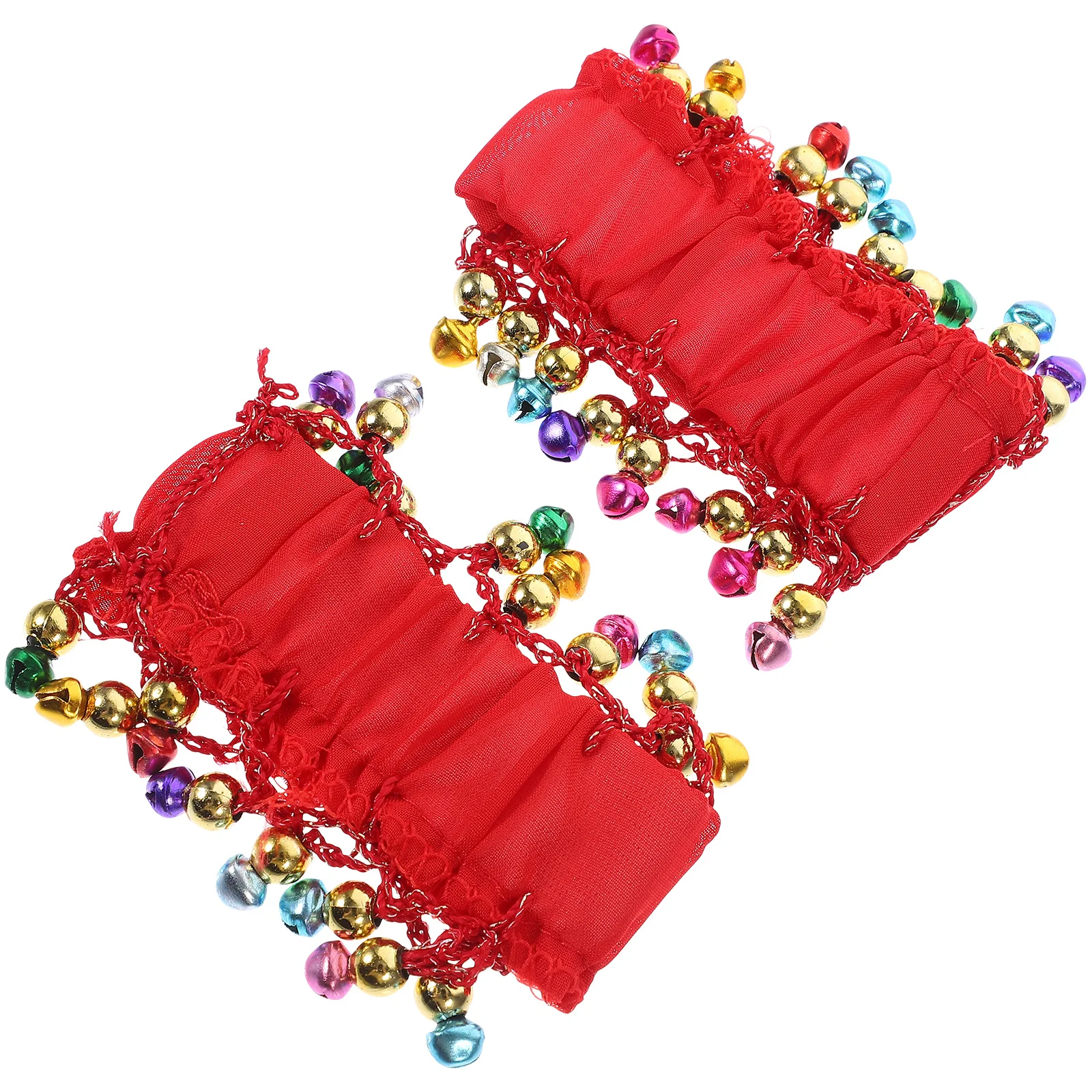 벨리댄스용 벨 팔찌 1쌍, 반짝이는 손목 커프스, 흔들리는 벨 장식, 우아한 댄스 액세서리, 코스튬 파티 용품