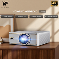 Voxflix M25 1080P HD projector supports 4K 5G wifi HDR10 smart home theater supports voice search function video beam