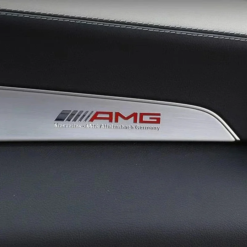 9x1.5 ملصقات معدنية جسم السيارة نافذة ديكور شعار الملحقات الداخلية لمرسيدس بنز AMG A B C D M S R الفئة GLA CLA GLB GLC