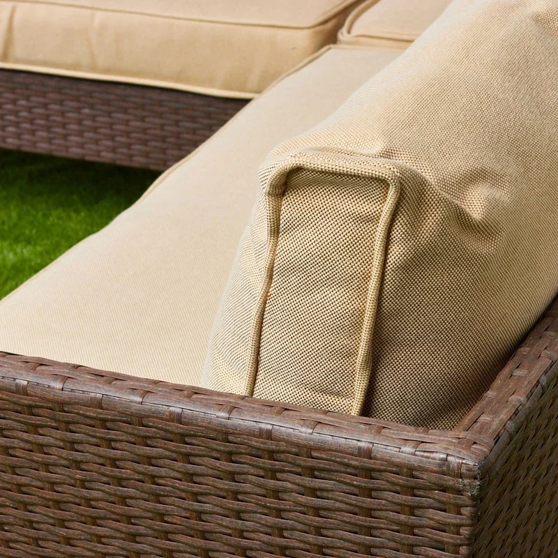 High Quality Outside Leisure Garden Classic Sofa Contemporary Patio Garden Outdoor Furniture Garden Sofa Set with Cushions