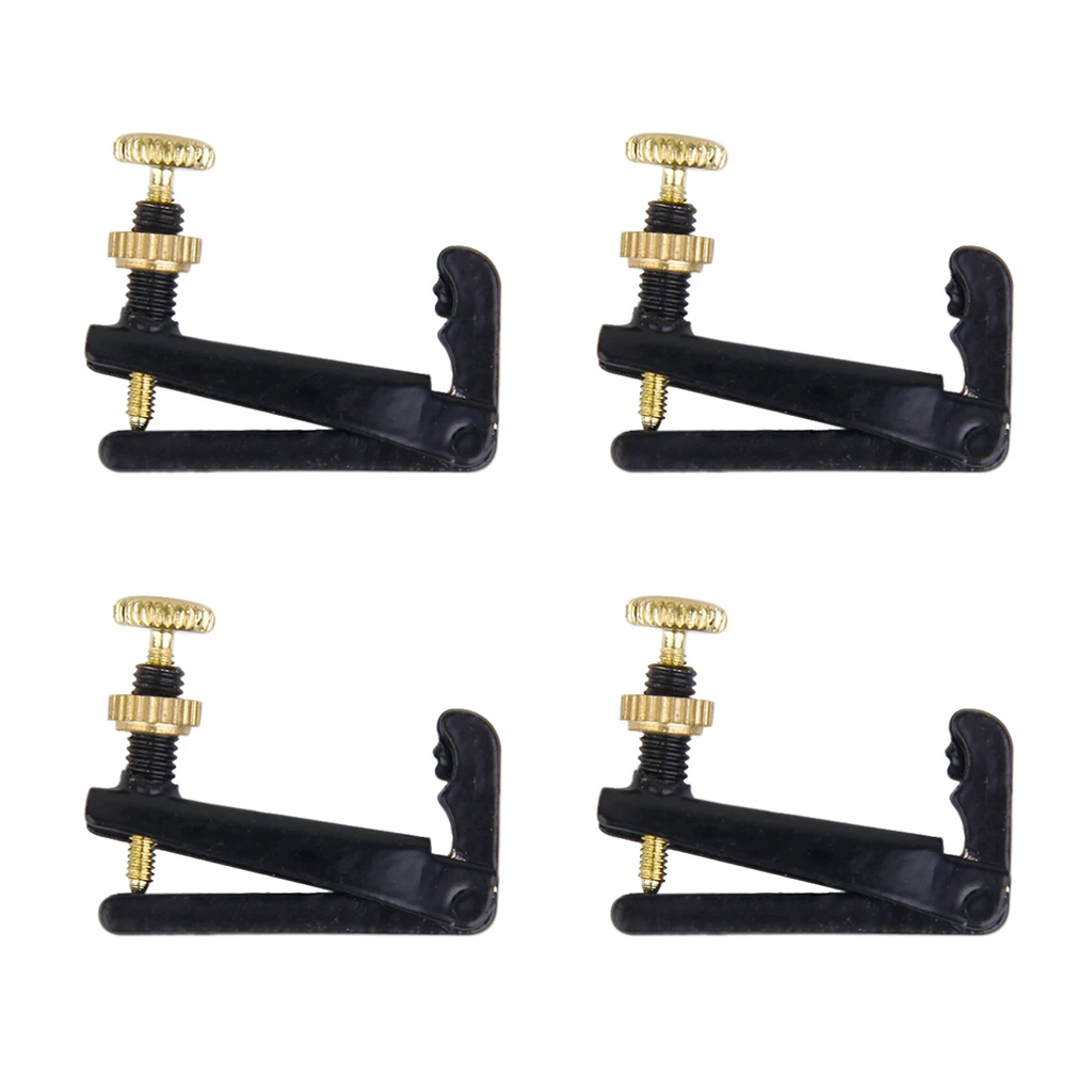 4 Pieces 3/4-4/4 Violin String Fine Tuner Adjuster