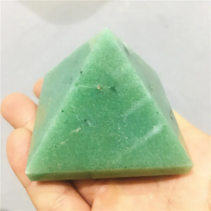 Natural crystal Donglin Jade Energy pyramid home decoration