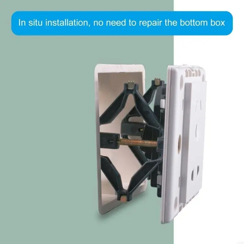 L9BE Set of 10 Socket Repair Clip Quick Fixing Brackets Upgrades for Wall Switches Boxes