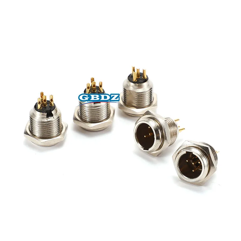 4 Pin Mini XLR Male Chassis Panel Mount Plug Small XLR Female Socket Waist Bag  Audio Mic Connector For Cable Soldering