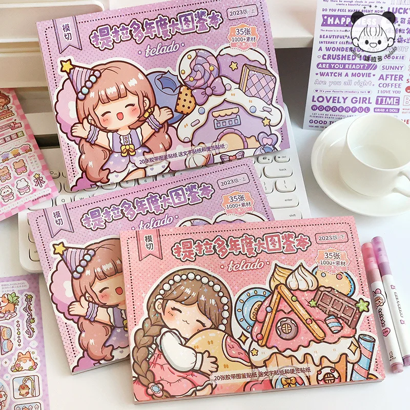 Kawaii cute girl 3D Princess dress-up  Sticker book DIY decoration pattern festival gift ﻿