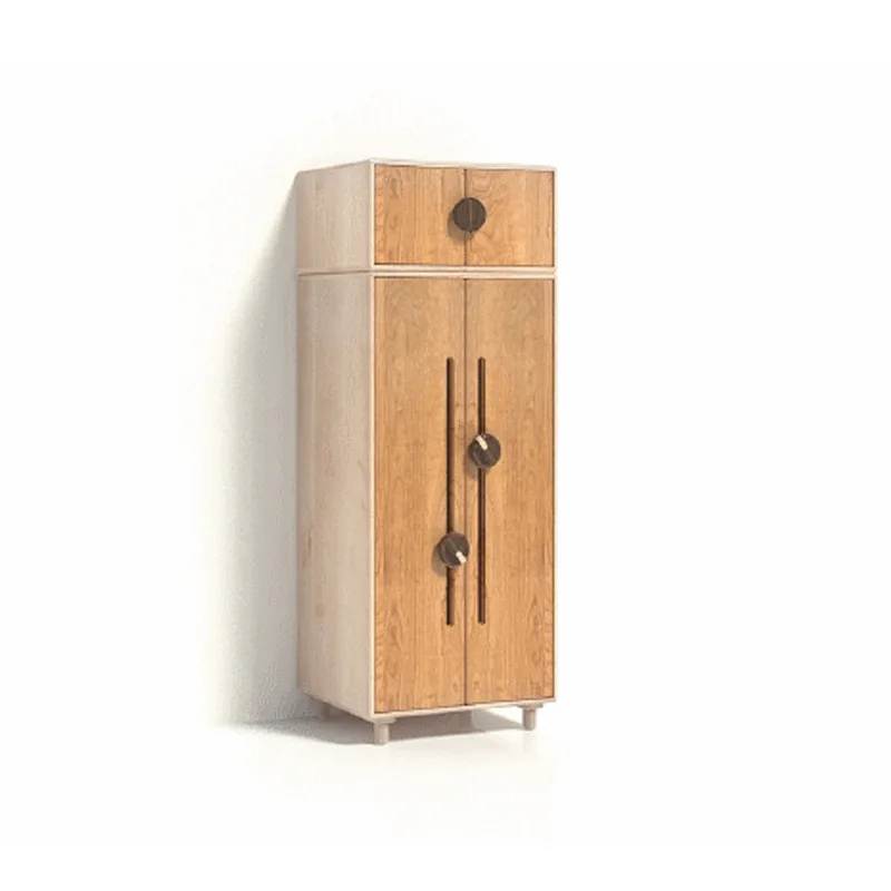 

All solid wood children's wardrobe small wardrobe storage combination storage cabinet Nordic Japanese children's room furniture