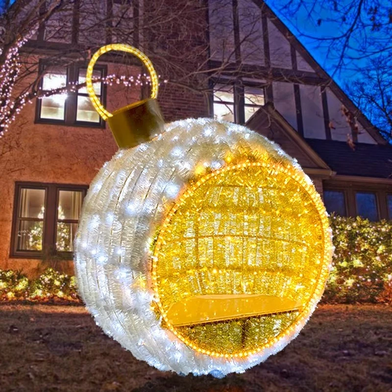 Shopping center plaza park outdoor diode christmas spherical decoration festive outdoor decoration