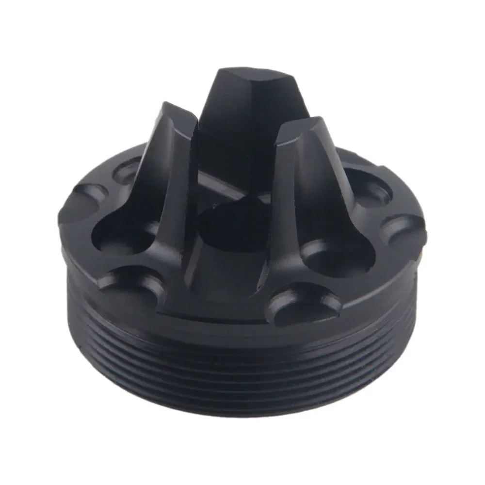 QT520 Aluminum 1.375x24 thread Adapter Mounts Front end Cap for car Oil Catching Cleaning Device Kits accessories