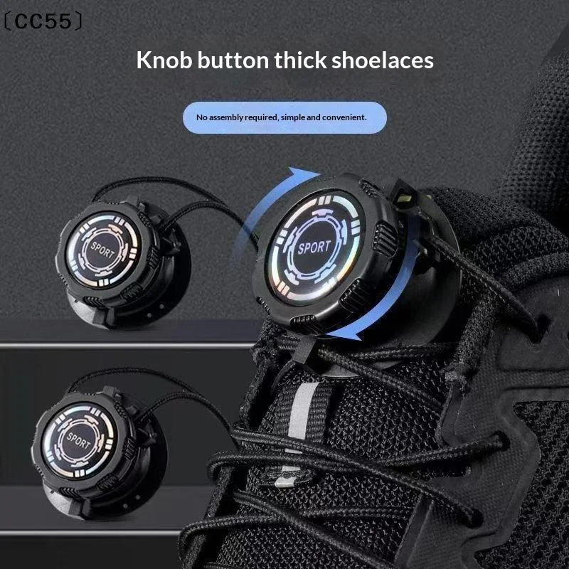 1 Pair Swivel Buckle Laces Automatic Shoelace Without Ties Kids Adult Sneakers No Tie Shoe Laces Shoe Accessories〔CC55〕