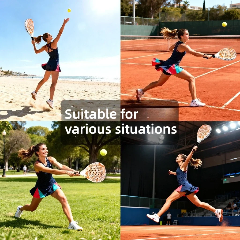 مضارب تنس باديل، مضرب تنس الشاطئ، مضرب EVA Memory Flex Foam Core خفيف الوزن للرياضات الخارجية للرجال والنساء #5