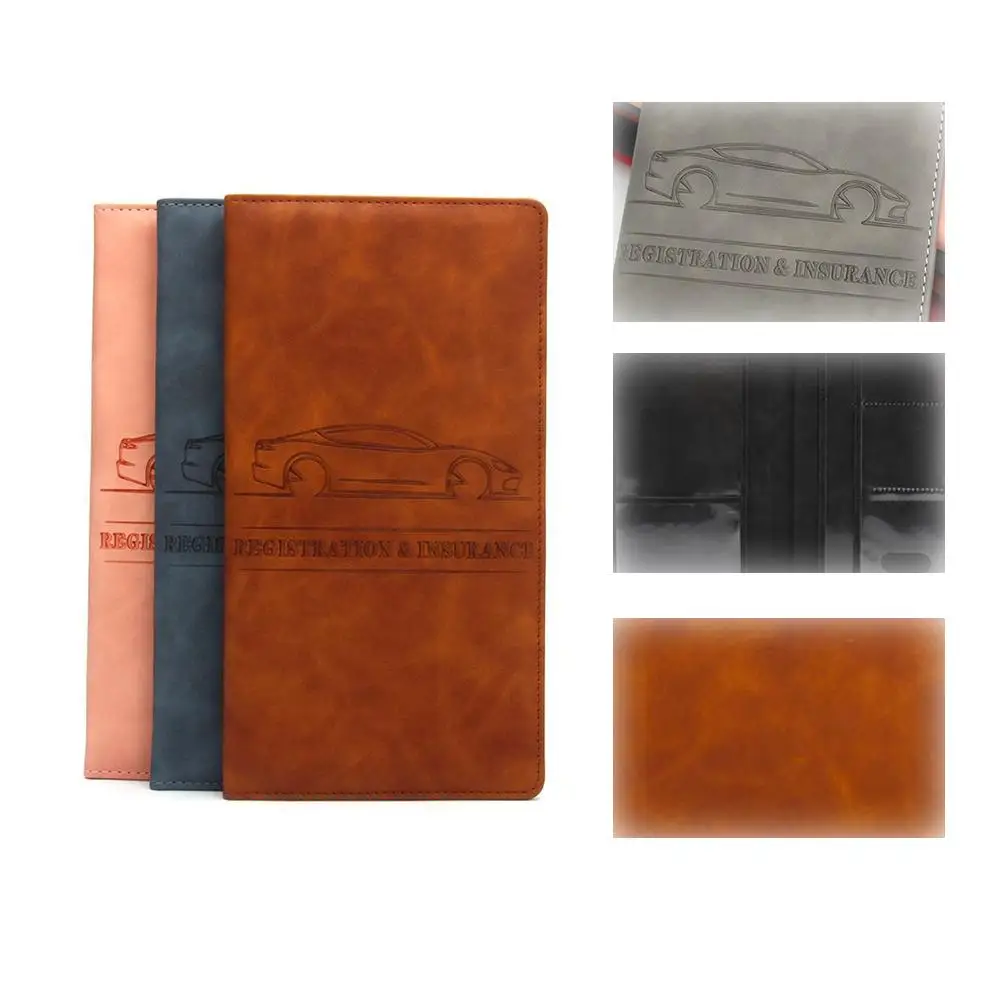

Защитный чехол для водительских прав, кожаный держатель для регистрации автомобиля, страховка для вождения, чехол для лицензии V6U8