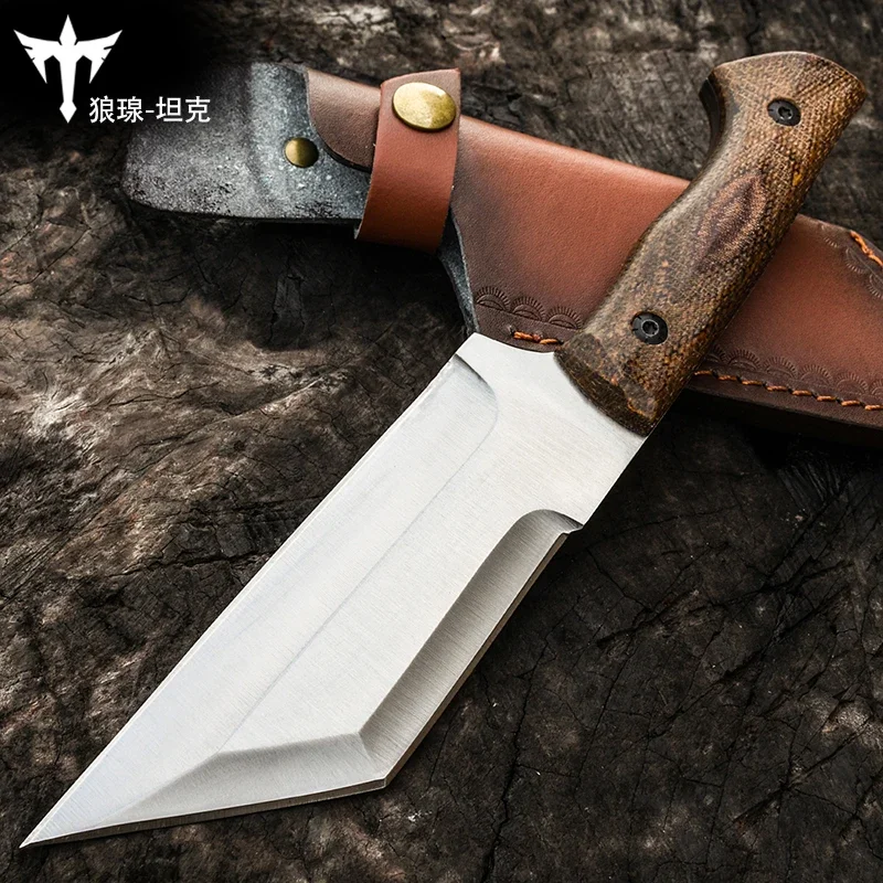 outdoor knife wild survival saber camping hunting survival straight knife bushcraft High hardness self-defense