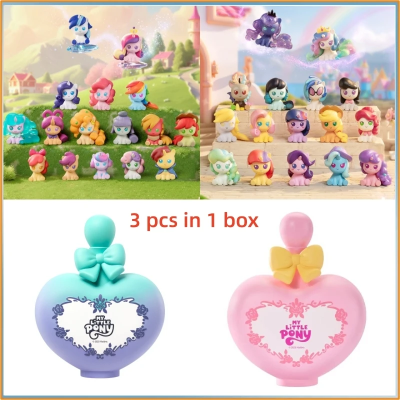 Original Funism My Little Pony "Familie ist Stärke, Freundschaft ist Stärke" Serie Niedliche Magische Flasche Blindbox Modellspielzeug Geschenk für Liebhaber