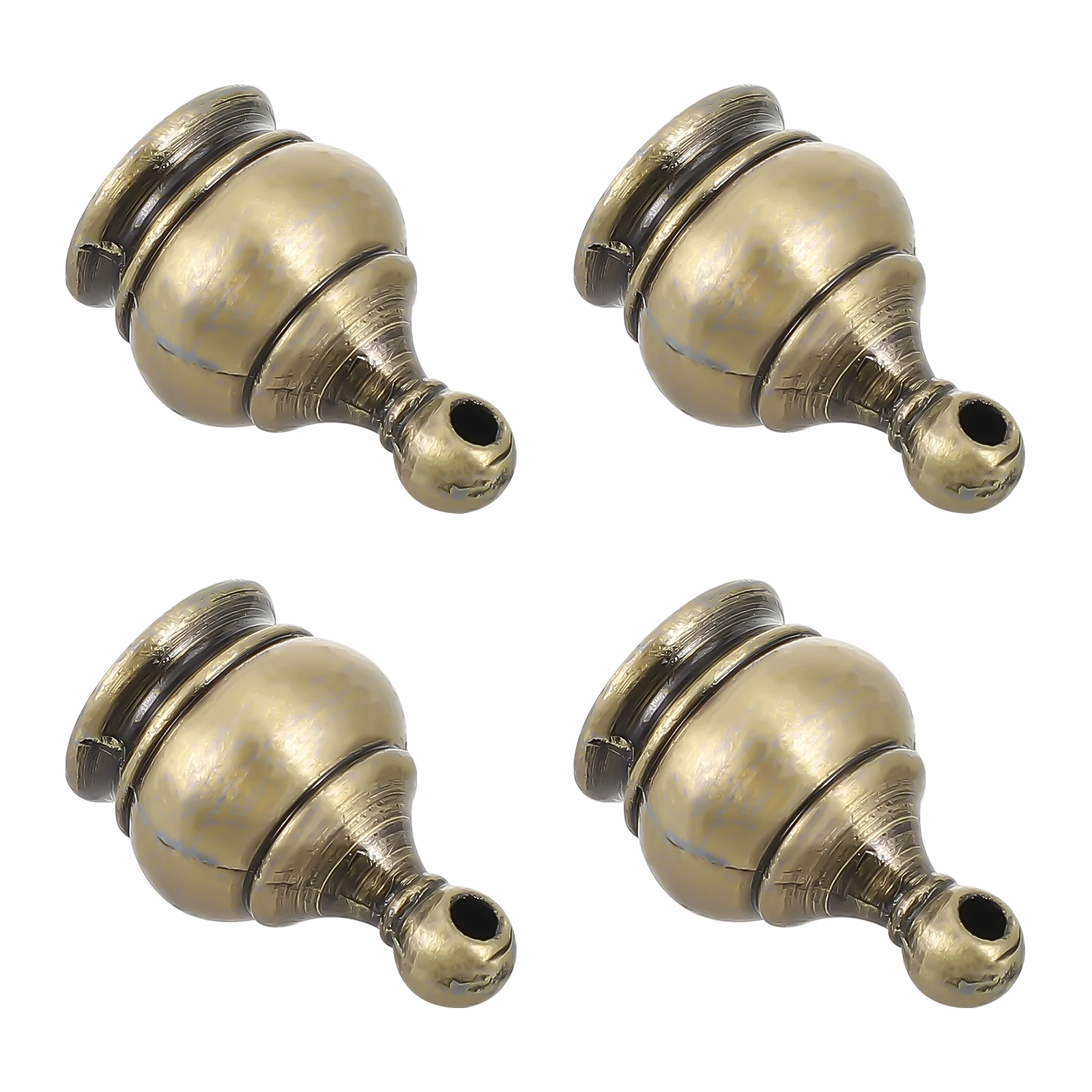 

4pcs Frame Finials Decorative Chic Light Knob Lamp Head Zinc Alloy Smooth Surface Chandeliers Lighting Bronze Nuts