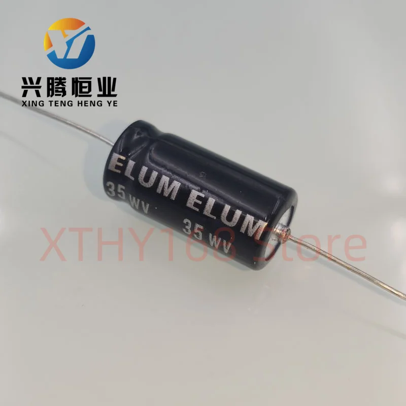 5PCS ELUM 470uf 35v Horizontal axial polarized aluminum electrolytic capacitor 35V 470uf 10X20mm