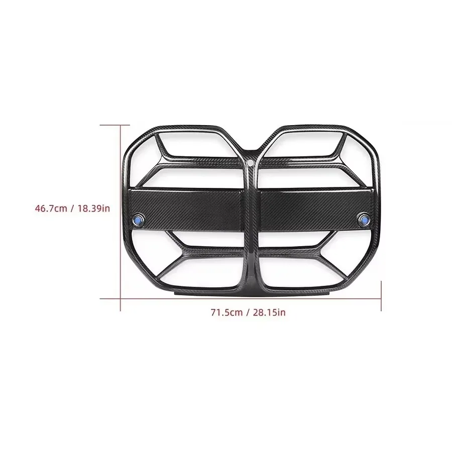 لسيارات BMW 4 Serie G22 G23 G26 2020 + CSL نمط ألياف الكربون الجافة المصد الأمامي للسيارة مدخل هواء الشوايات الوفير مدخل هواء شواء طقم الجسم