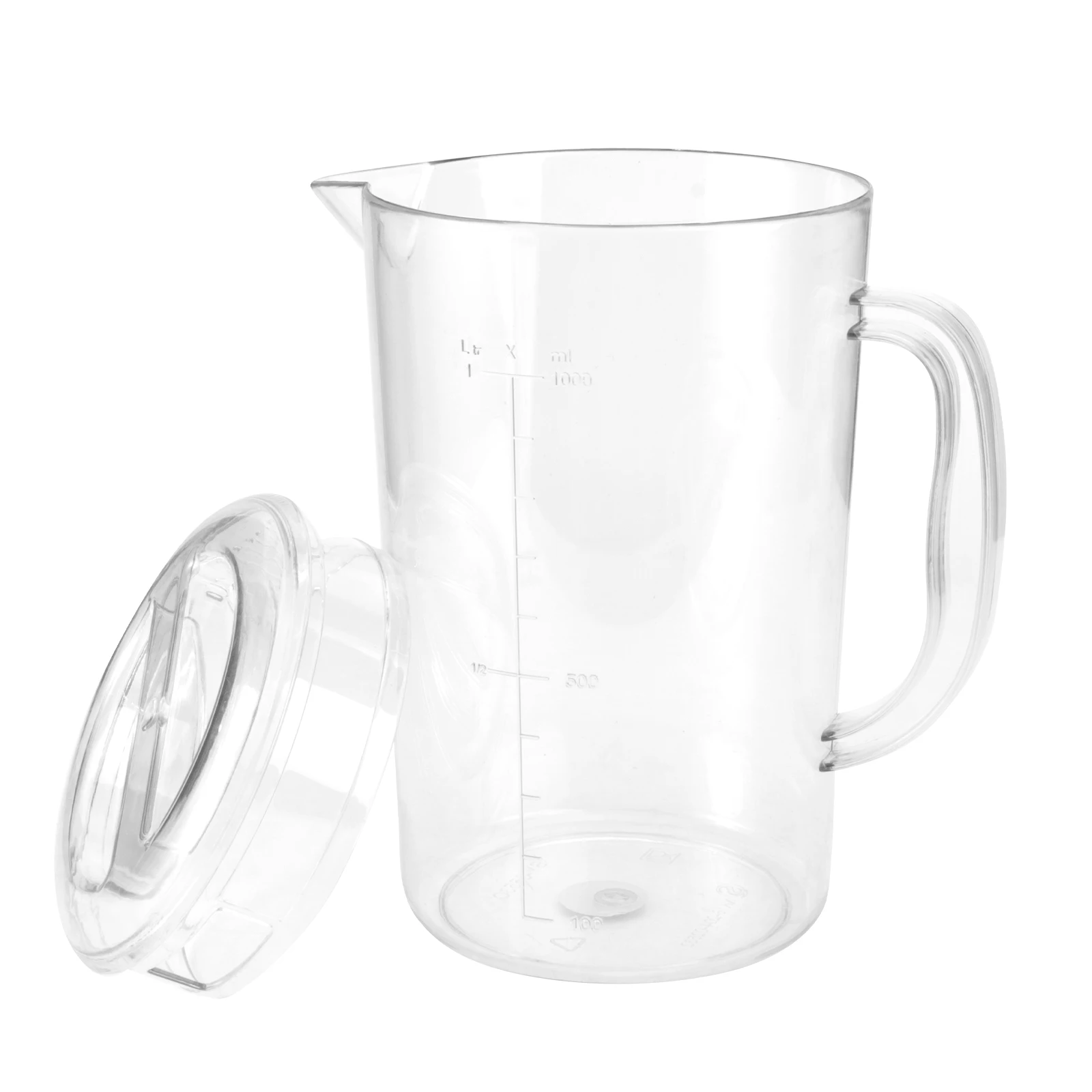 

Transparent Water Kettle Cold Juice Pot Pitcher Plastic Lid Hot Cold Beverages Clear Acrylic Milk Tea Coffee Home Kids Safe