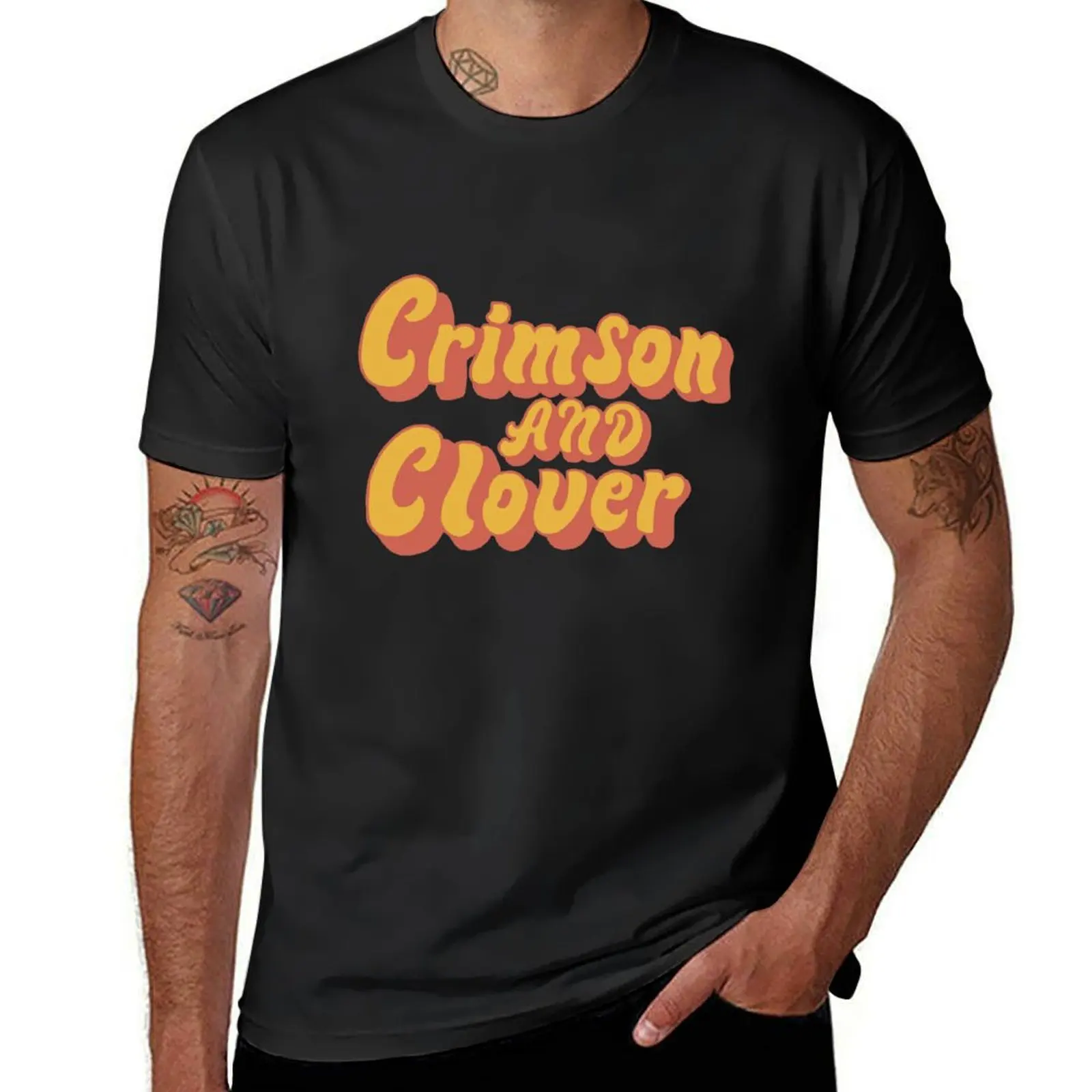 Crimson and Clover T-Shirt plain cute tops heavyweights men clothes