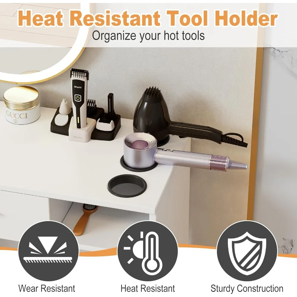 محطة صالون الحلاقة، مجموعة معدات صالون تصفيف الشعر على الحائط، مجموعة أثاث سبا التجميل #4