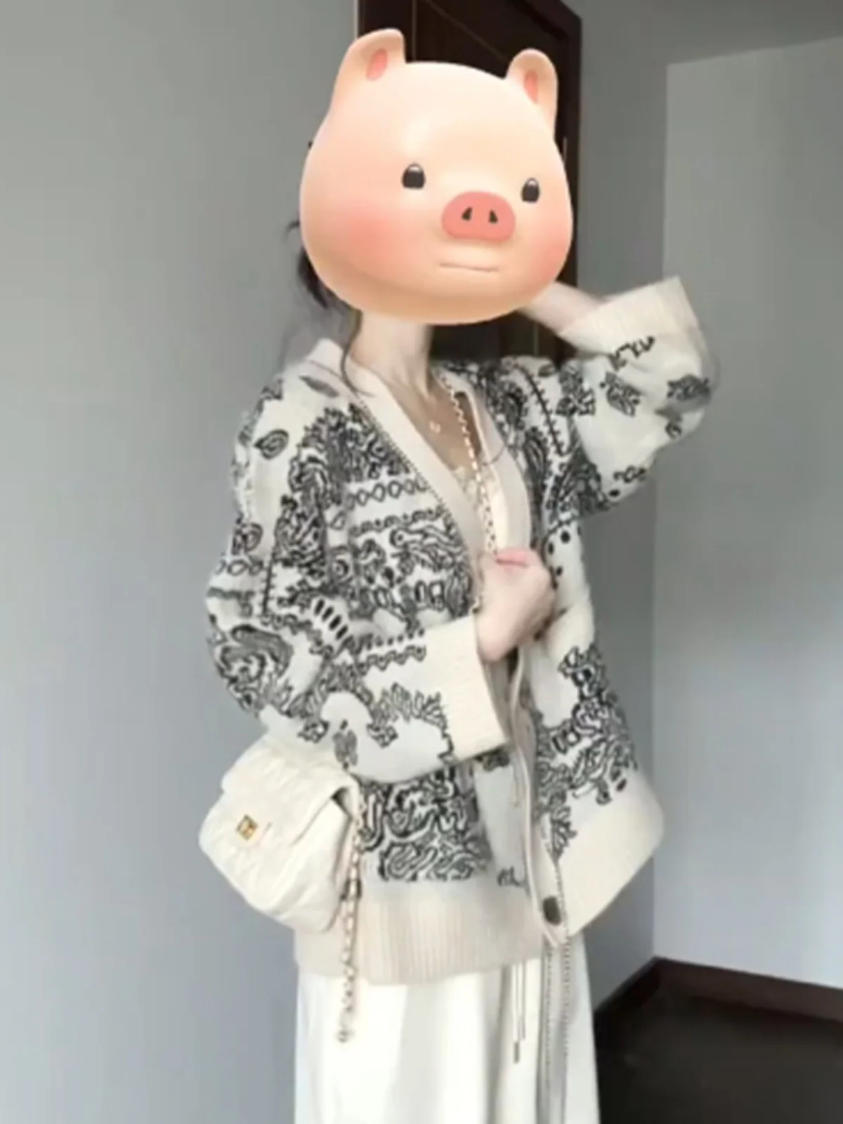 

Sweaters Jumpers Cardigans Womens Femme Oversize Polyester Fairy Print Regular Autumn Garden Fairycore Whimsical Cute Sweet Sexy