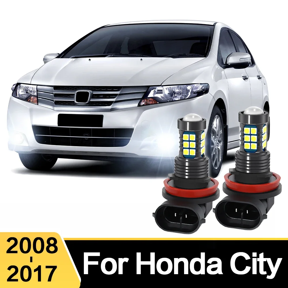

LED Car Light Front Bulb Fog Lamp For Honda City 2008 2009 2010 2011 2012 2013 2014 2015 2016 2017 Accessories