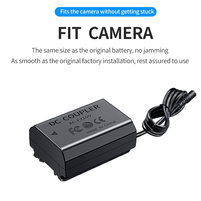 HQIX for Sony A7RV A7Ⅲ A7SⅢ FX3 A7R3A A7RⅢ A7R5 A7RⅣ ILCE-7SM3 A7C A6600 A9Ⅱ A9Camera FZ100 Virtual Battery USB Power Ad