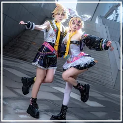 Muse Dash Rin Len Cosplay Costume Twins Party Role Play Clothing Halloween Game Carnival Uniforms Custom Made