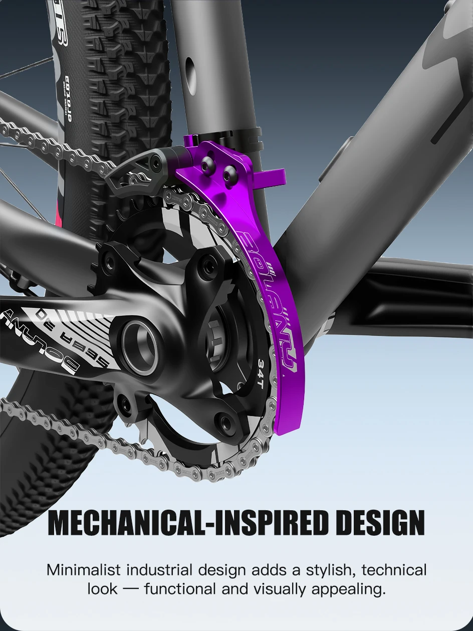 BOLANY Fahrradkettenstabilisator 34,9mm 31,8mm MTB Rennrad Vorderer Schaltautomat Anti-Kettenabsturz-Vorrichtung für Mountainbikes und Rennräder – Detail 8