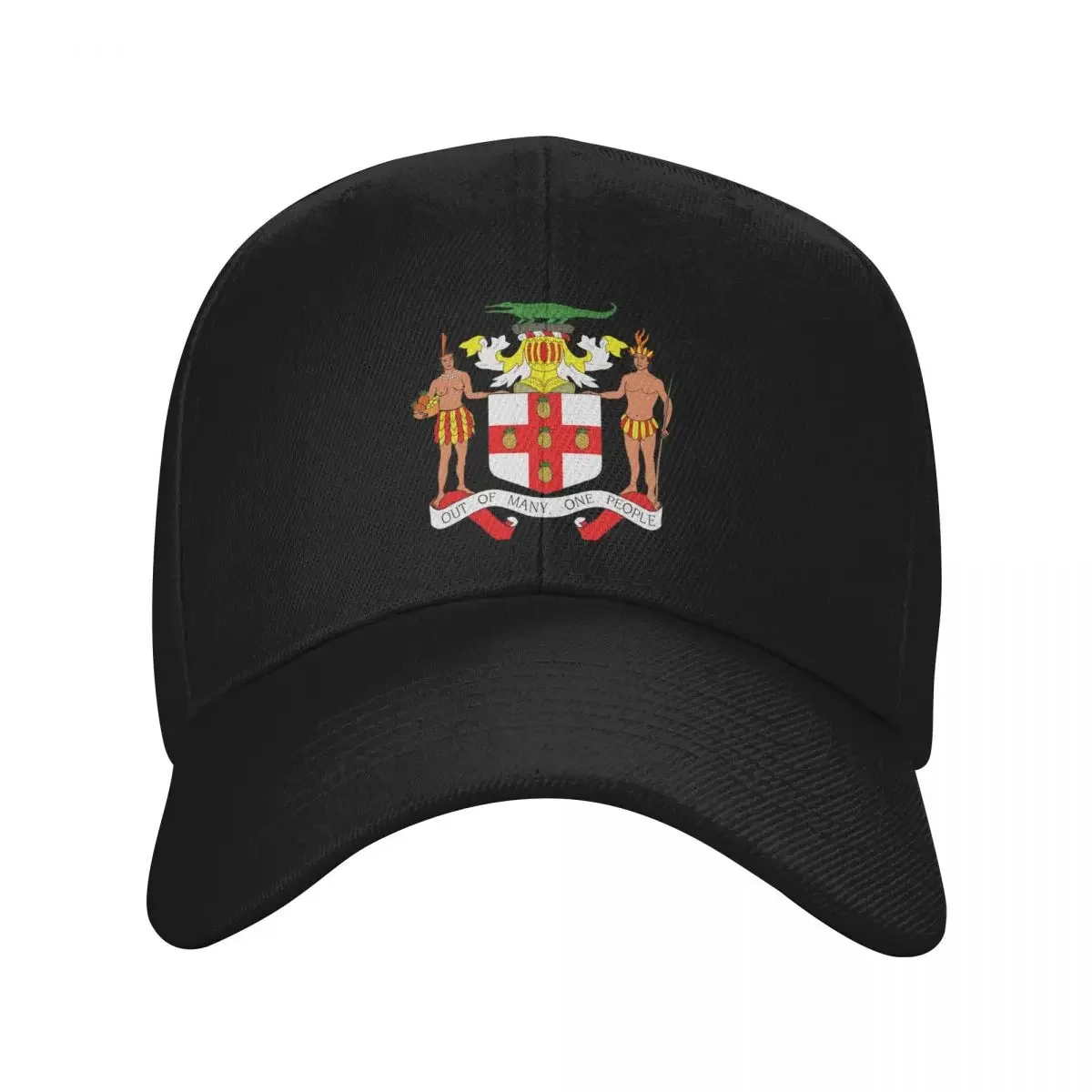 Jamaica Coat Of Arms Funny Baseball Men Polyester Hats Adjustable Hat Fashion Casual Cap Truck driver Hat