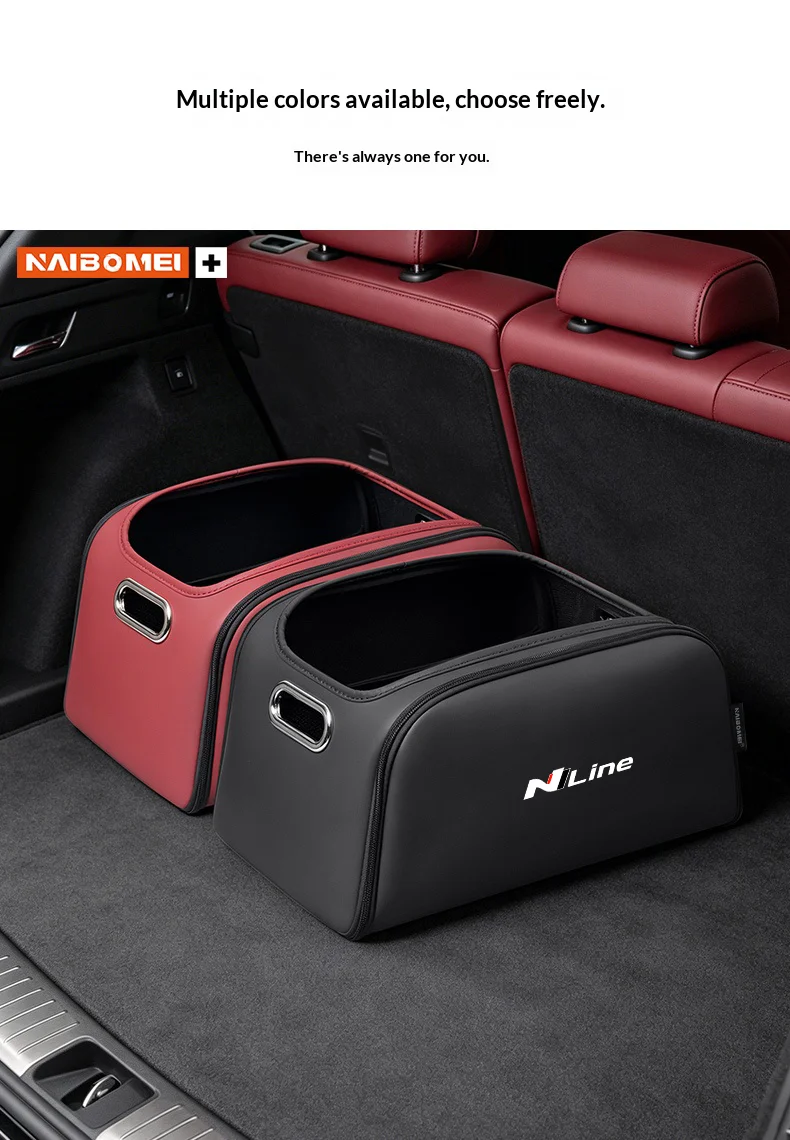 Kofferraum-Organizer, Aufbewahrungstasche mit integrierter Tasche für Hyundai N NLine Tucson Sonata Santafe Veloster Solaris Zubehör – Detail 4