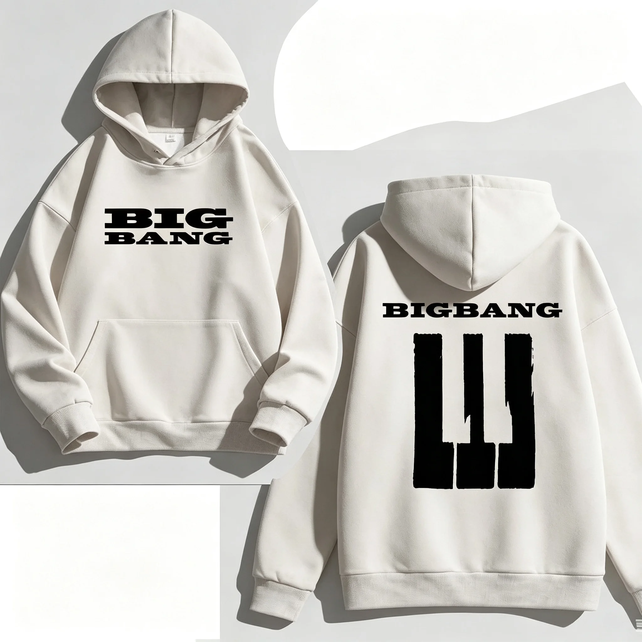2026 BIGBANG 20th Anniversary Concert Hoodie Kpop VIP Fans Merch Front Back Graphic Sweatshirt Unisex Streetwear Pullover Tops