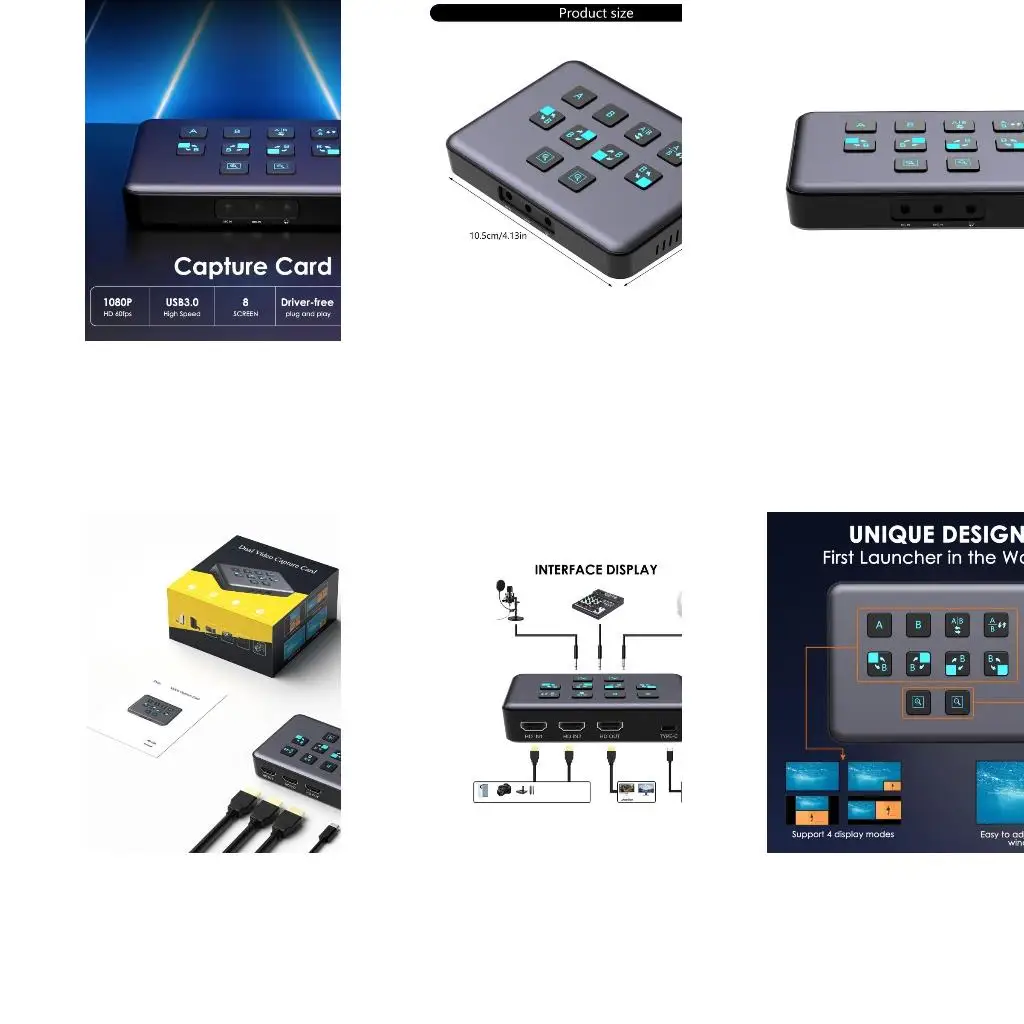 

Two Channel USB3.0 Video Card for Enhanceds Streaming Experience A4WF