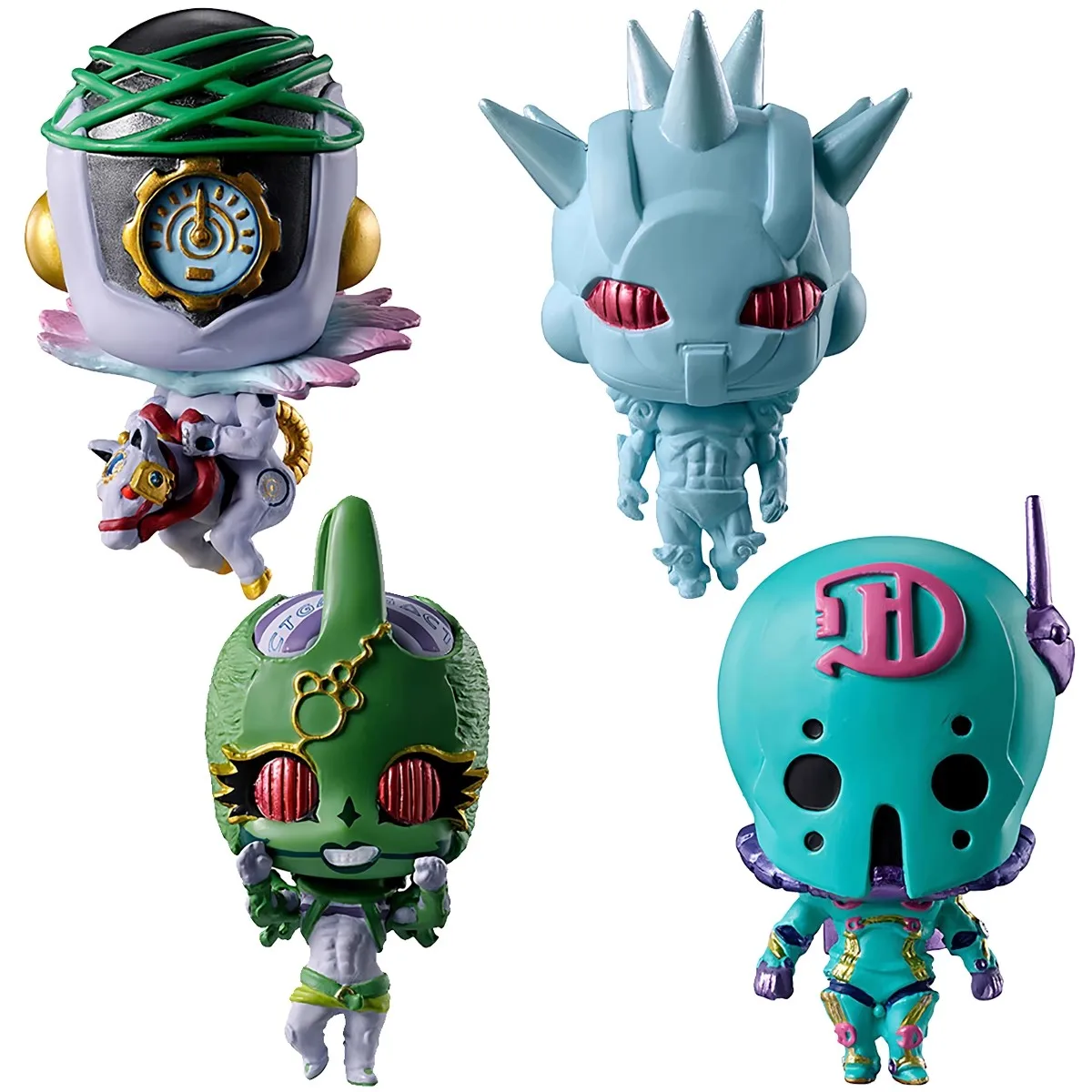 

Bandai Original 4Pcs Gashapon JoJo's Bizarre Adventure Stone Ocean Toys For Kids Gift Collectible Model Ornaments