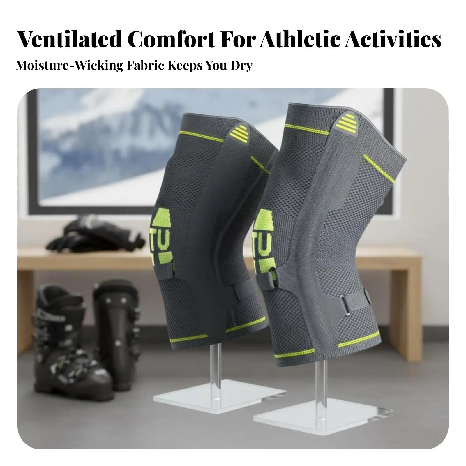 

Support Knee Pads for Skiing, Inner Wear, Snowboard & Ski Protection, Anti-Fall Gear