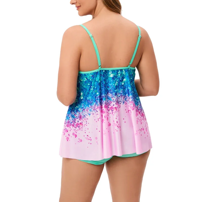 Biquíni de verão tankini maiôs feminino novo tamanho grande 10xl maiô de uma peça plus size sexy saia shorts feminino banho