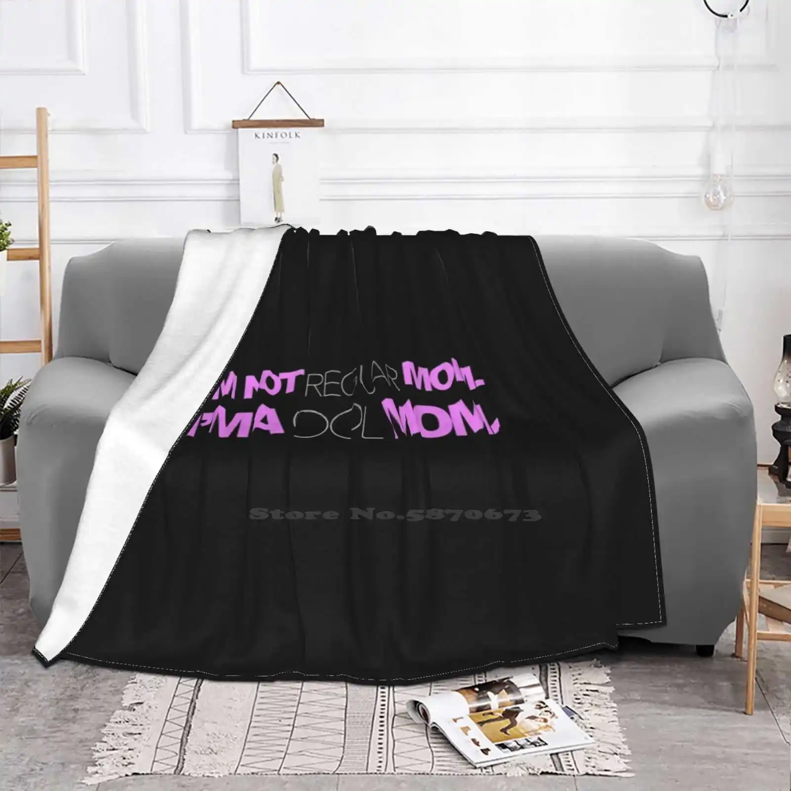 I'M Not A Regular Mom. I'M A Cool Mom. All Sizes Soft Cover Blanket Home Decor Bedding Kris Jenner Thank U Next Jingle Bell