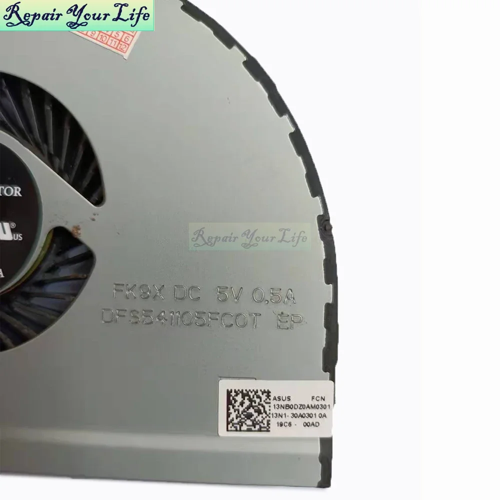 Laptop Cooling fan for ASUS ROG Strix GL702 GL702VM GL702VS GL702VSK FK9T FK9X Computer CPU GPU cooler Radiator 13NB0DZ0AM0201