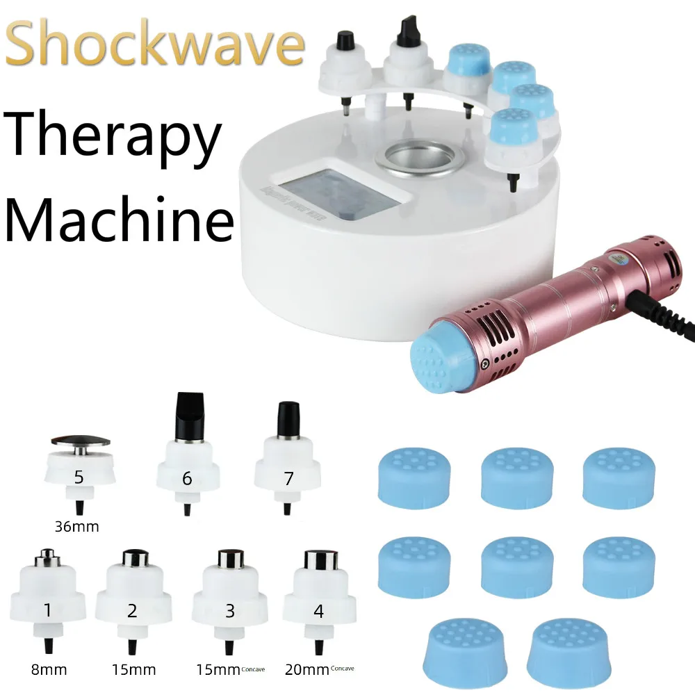 

Shockwave Therapy Machine with 7 Heads, 300MJ for ED Treatment, Chronic Pain, Body Massage and Recovery