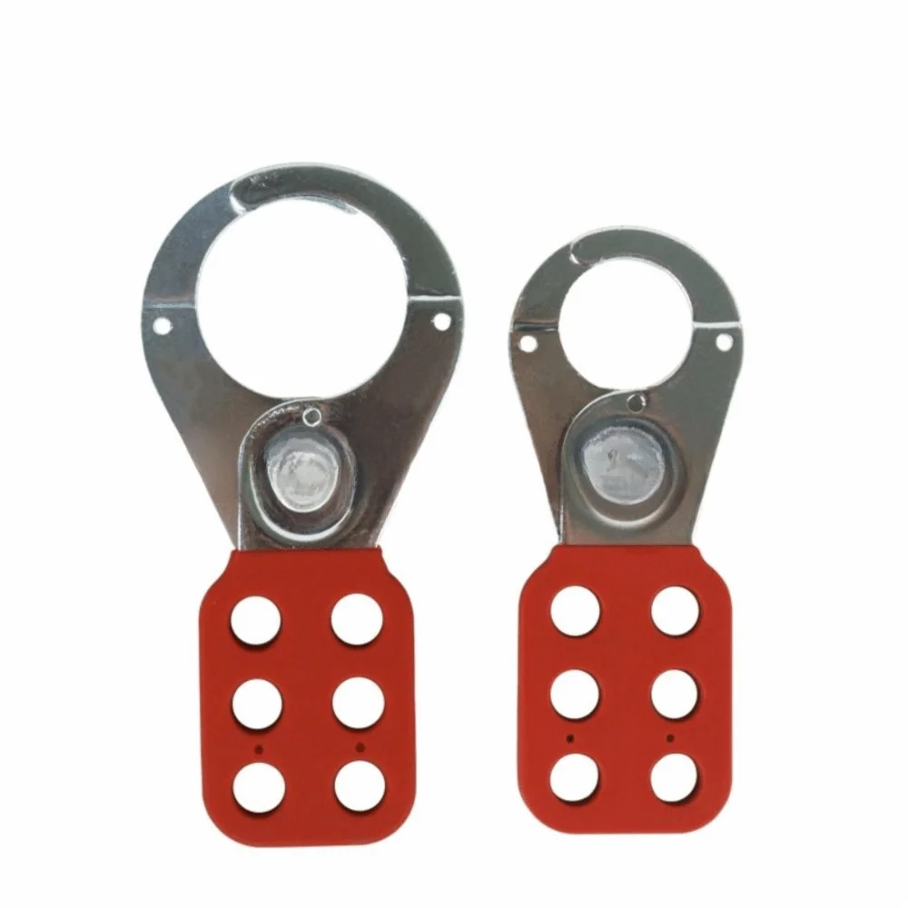 

Six Hole Steel Industrial Safety Lockout Hasps Plastic Coated Body Steel Hook Safety Hasp Lockout Diameter Safety Hasp