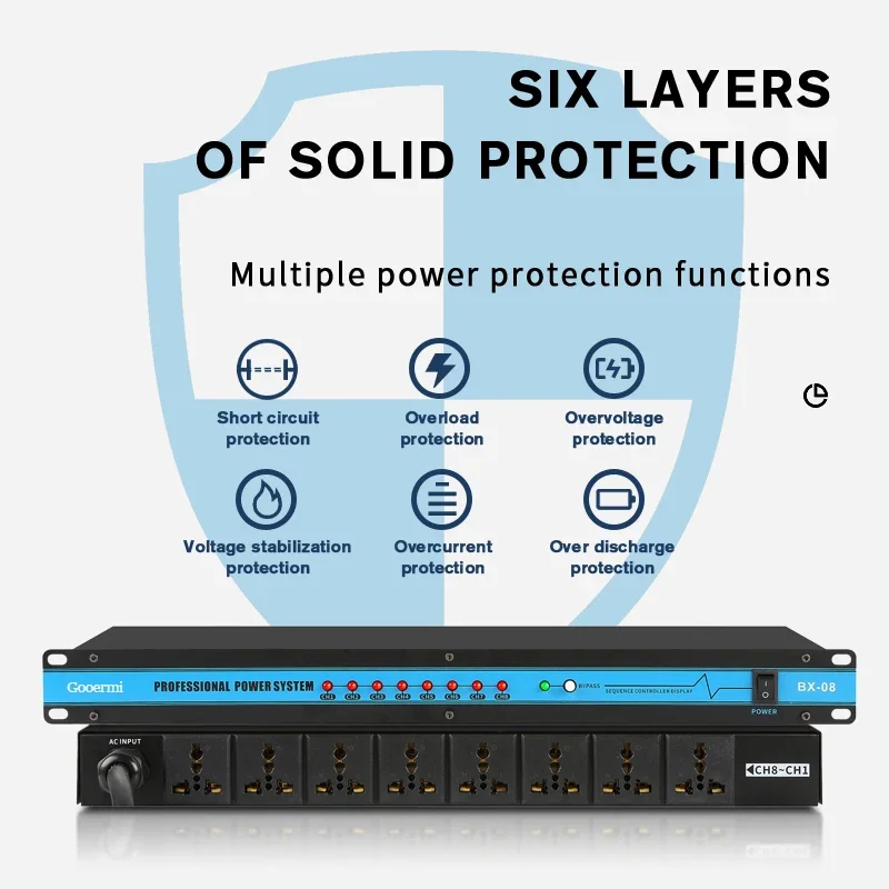 LD448 Professional Digital Reverb และ Multi Effect DSP โปรเซสเซอร์ โปรเซสเซอร์เสียง Equalizer สําหรับเวที