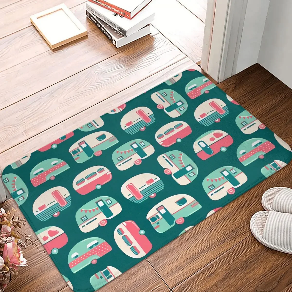 Non-slip Rug Doormat Bath Mat Airstream Camping Floor Carpet Bedroom Decorative