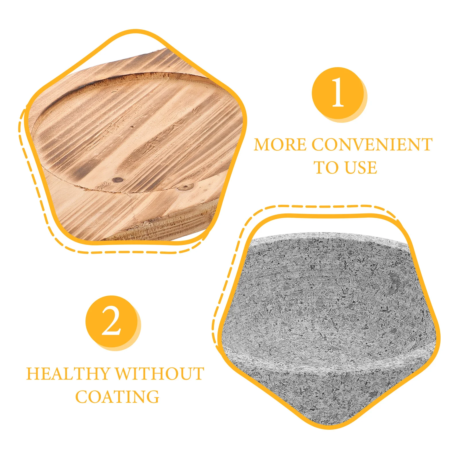

1 Set Stone Bowl Korean Bibimbap Retaining Soup Cooking Bowl For Open Flame Kitchen Supply Smooth Reusable