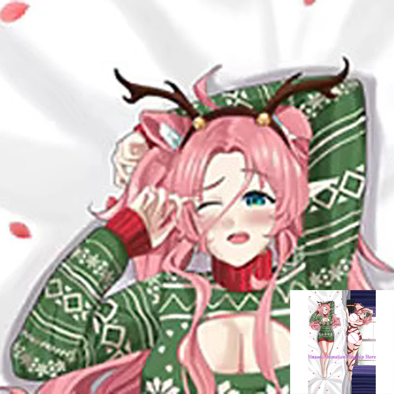 

Dakimakura Anime Pillow Cover PeachyKittyVR Double Sided Print 2Way Cushion Cover Xmas Gifts