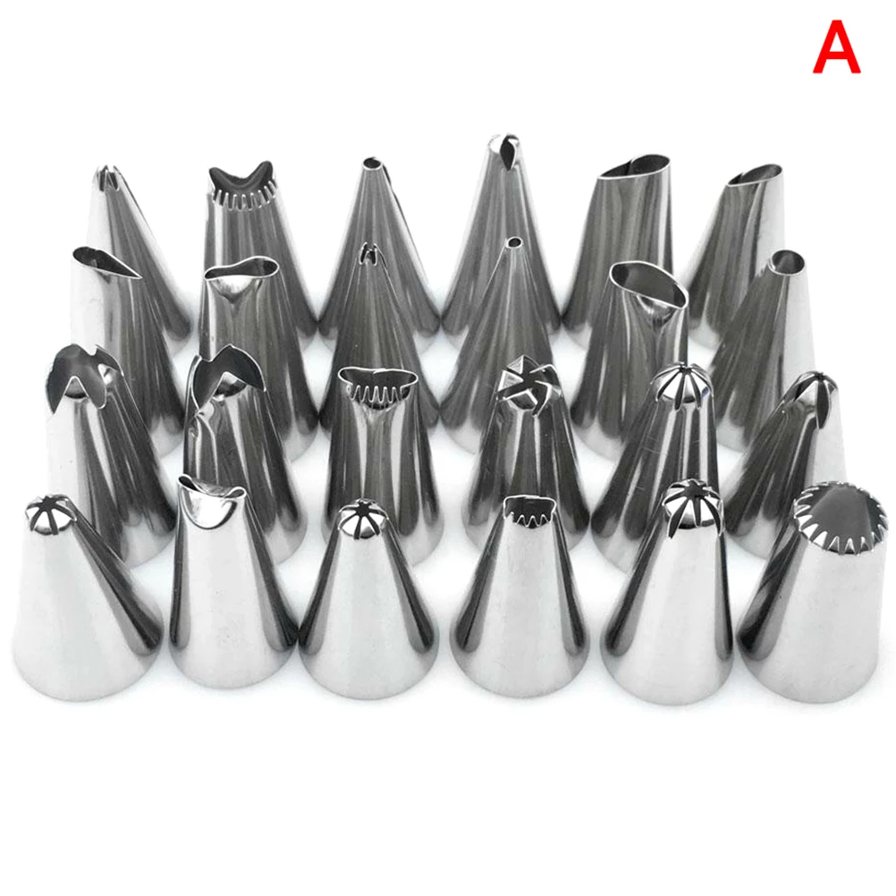 New#24Pcs Icing Piping Nozzles Tips Cake Sugarcraft Pastry Decor