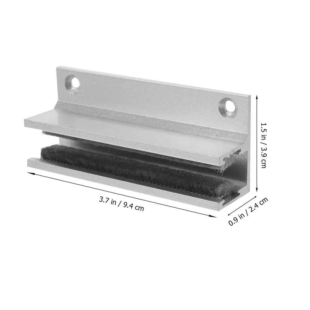 

2pcs Shower Guides Glass Easy Install Durable Track For Bathroom Replacement Parts Sliding Mount Stopper Bumpers Glass Door